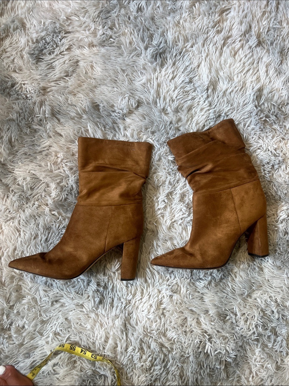 Nine West Slouchy Suede Ankle Boots in Brown - Picture 5 of 9